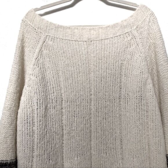 FREE PEOPLE Last Rose Alpaca Oversized Sweater L - Picture 8 of 10